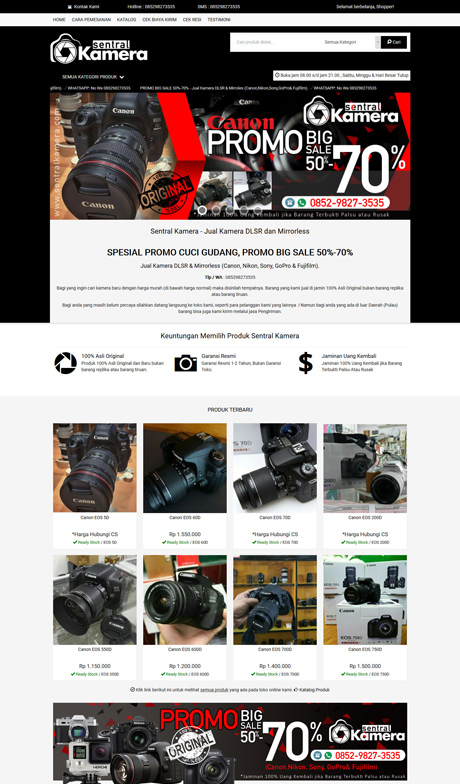 Contoh Website Toko Online, MLM, Semua Produk - Okejasaweb.com