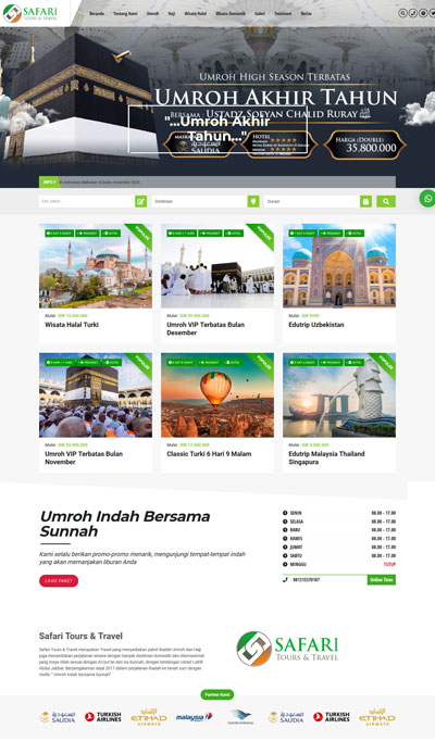  Contoh  Website  Tour dan Travel  Okejasaweb com